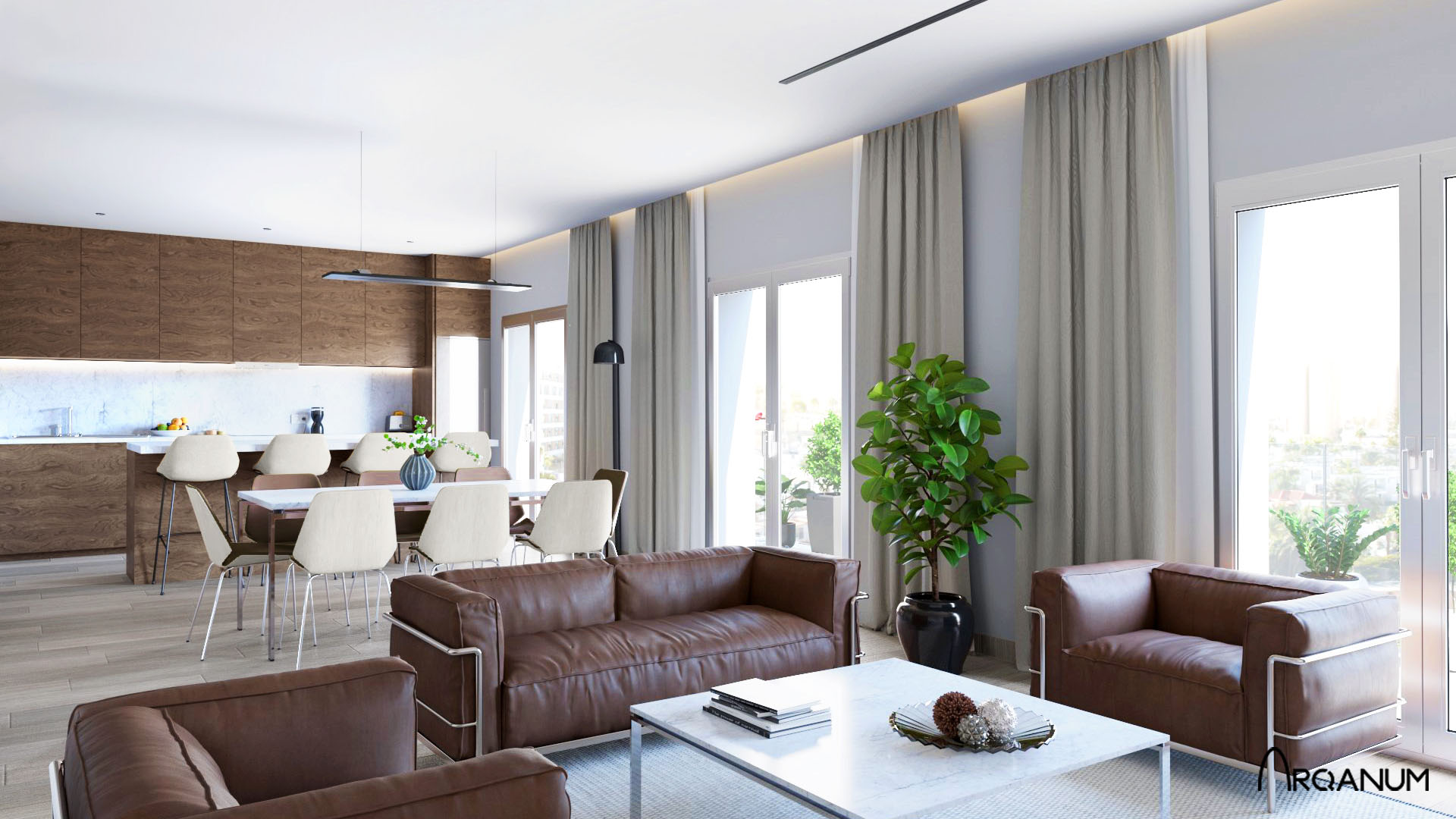 Edificio de viviendas en Sant Just Desvern, salón